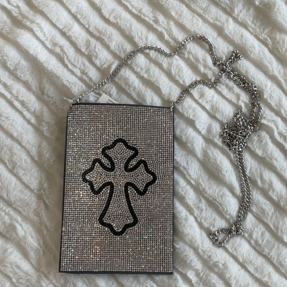 Rhinestone crossbody cell phone bag